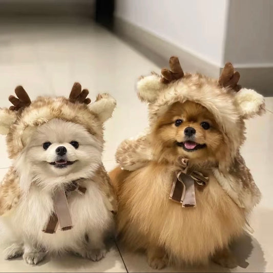 RoRo Elk Cloak for DogLast Chance Christmas -Festive Pet Costume