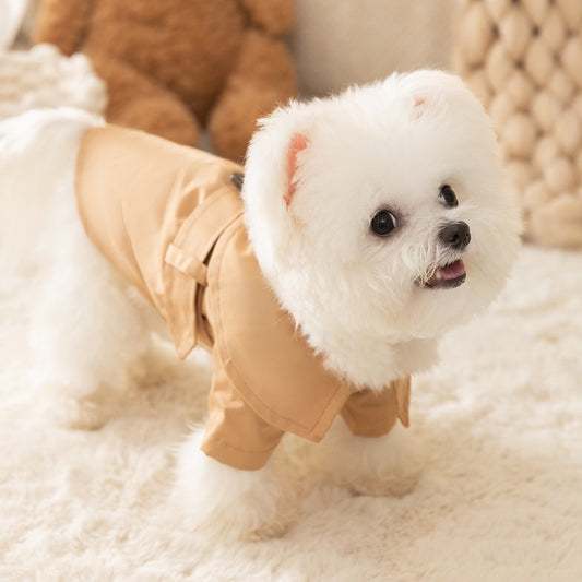 RoRo Khaki Trench Dog Coat - Perfect for Any Occasion